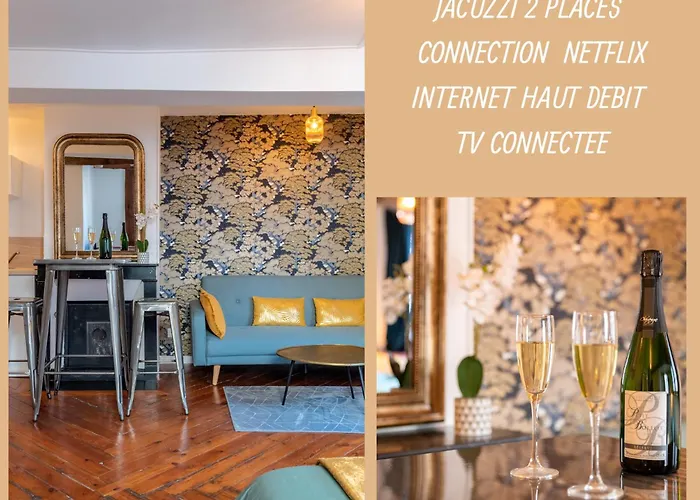 Le Lovely Cosy Jacuzzi Centre-Ville Wifi