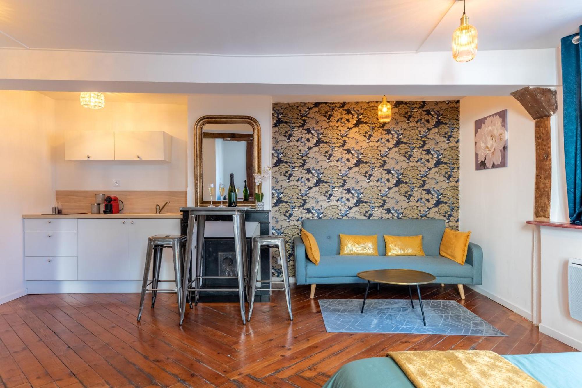 Le Lovely Cosy Jacuzzi Centre-ville Wifi Apartment